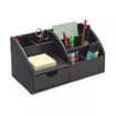 Picture of OSCO BLACK LEATHER DESK ORGANISER
